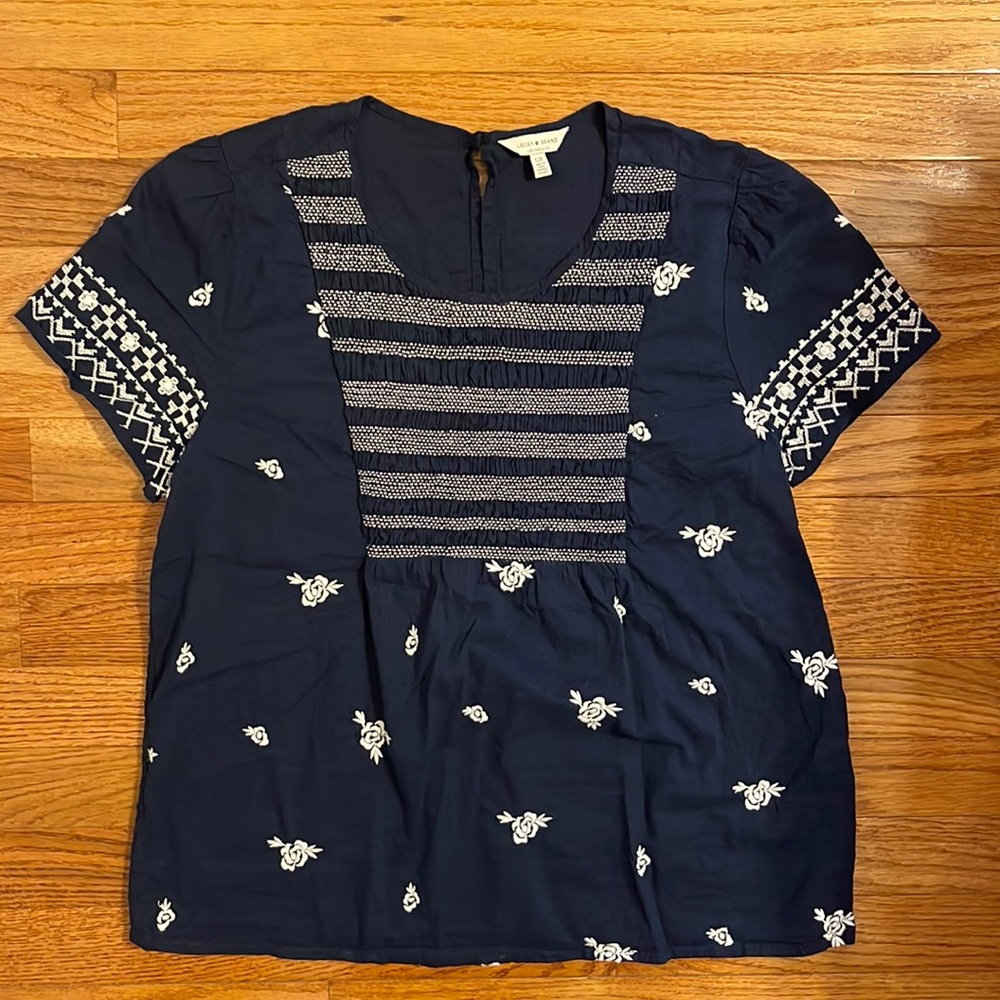Lucky Brand embroidered top